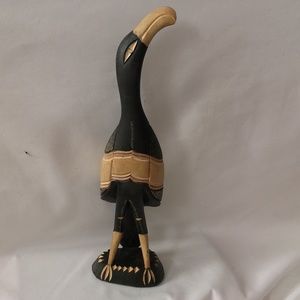 Unique Hand-carved Wood Bird Figurine, Maker Unknown